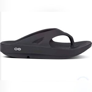 Oofos Original Black Recovery Comfort Flip Flop Sandals Womens Siz 7 Mens Size 9